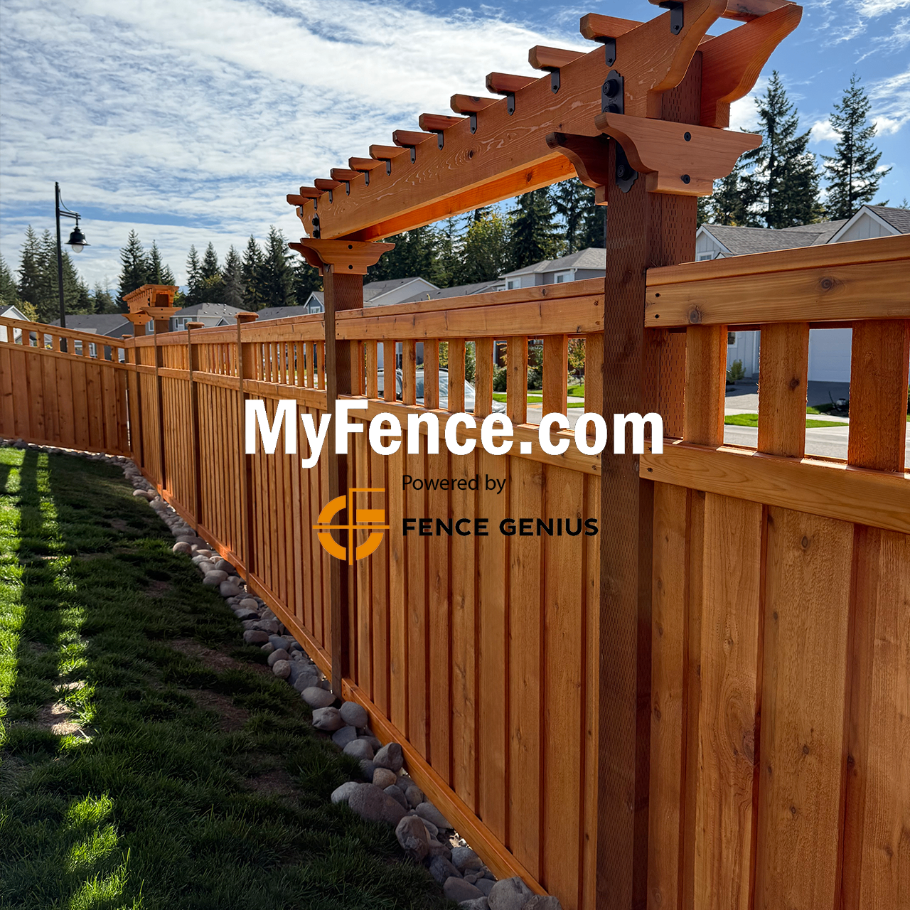 Board on Board Style add-on option for Seattle fences by MyFence.com