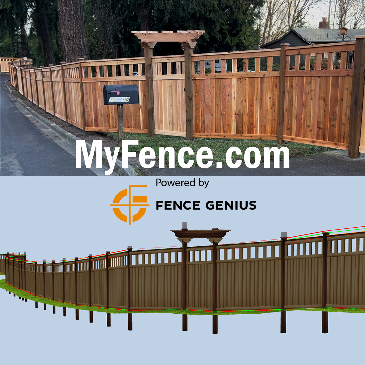 Craftsman Style Fence in Seattle