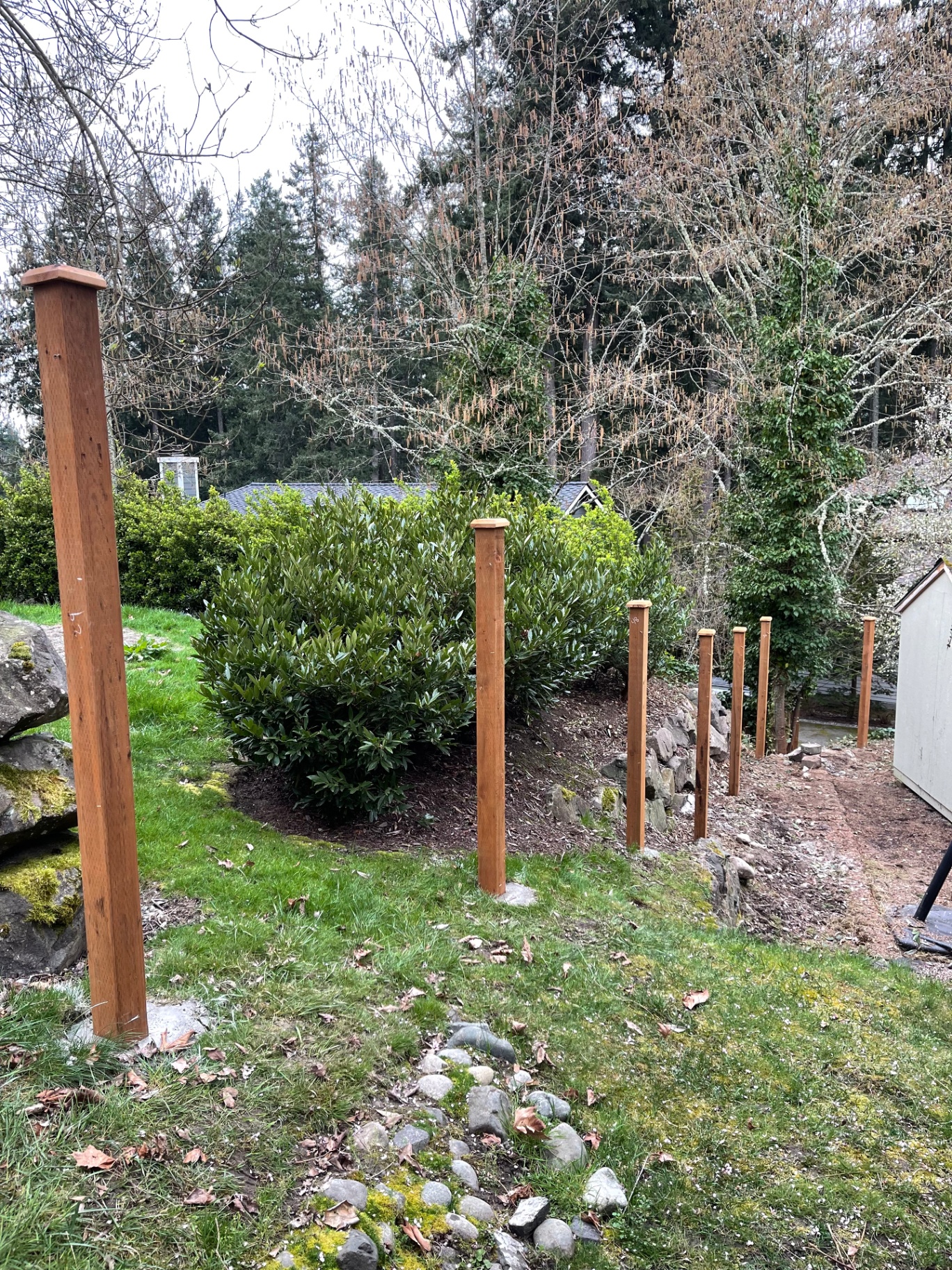 4.125" x 4.125" x 9' Posts post option for Seattle fences by MyFence.com