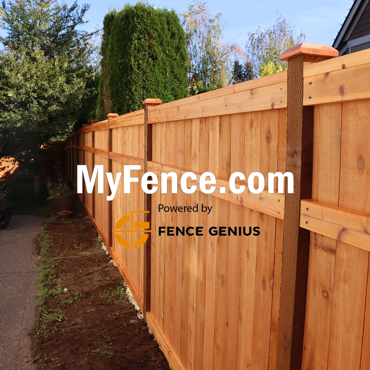 3 Rail Picture Frame Fence fence in Seattle by MyFence.com