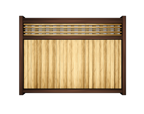 Horizontal Lattice Top Fence